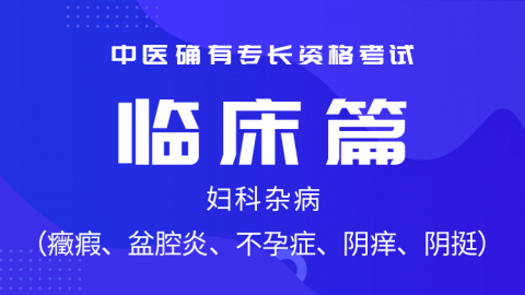 2025中医医术确有专长临床篇-妇科杂病
